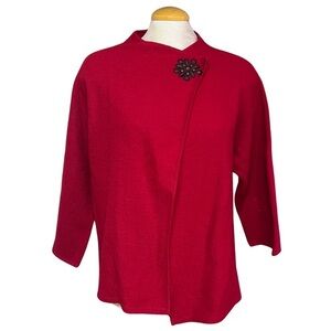 Bright Red Jones and Co. Women's Size Large Sweater
